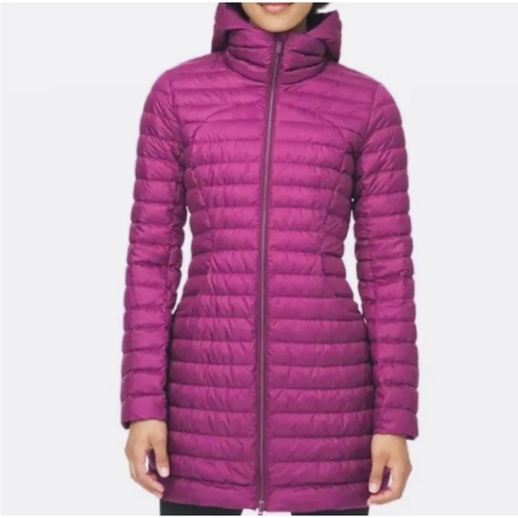 Lululemon Pack It Down Long Jacket Marvel Raspberry Color sz.6 - Picture 2 of 8